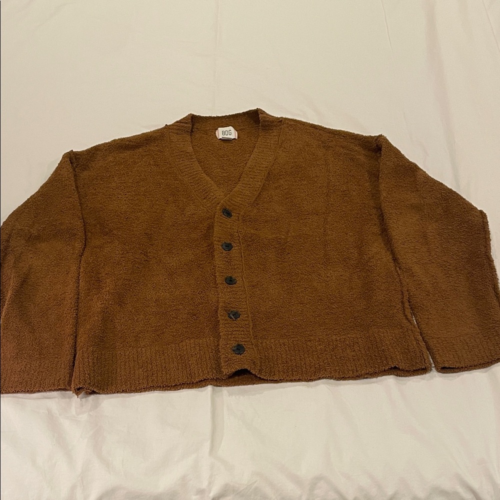 Urban Outfitters BDG Brown Over-sized Button-Up Cardigan